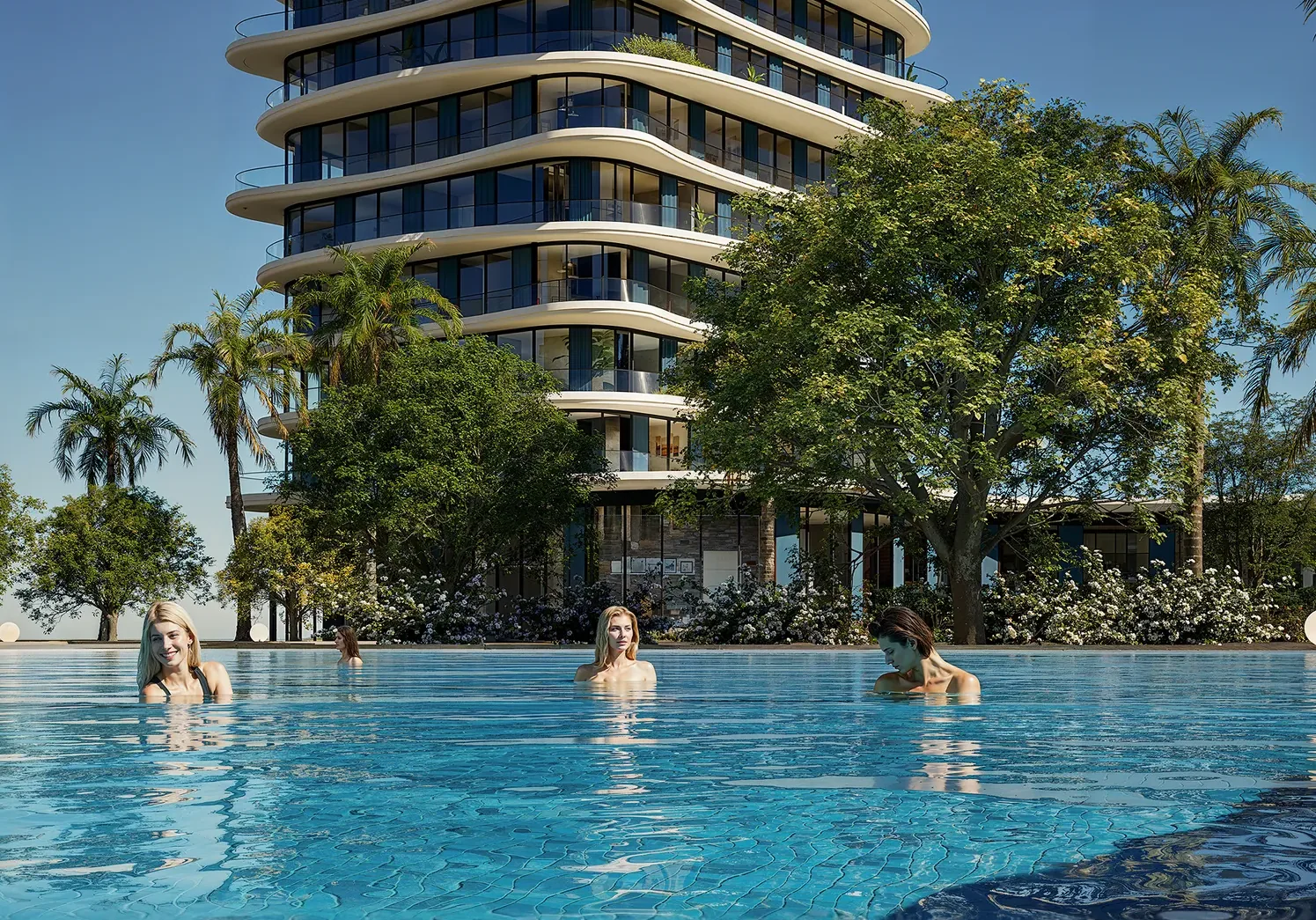 Blue Waters в Sea Breeze: ЖК на 849 апартаментов, стройка